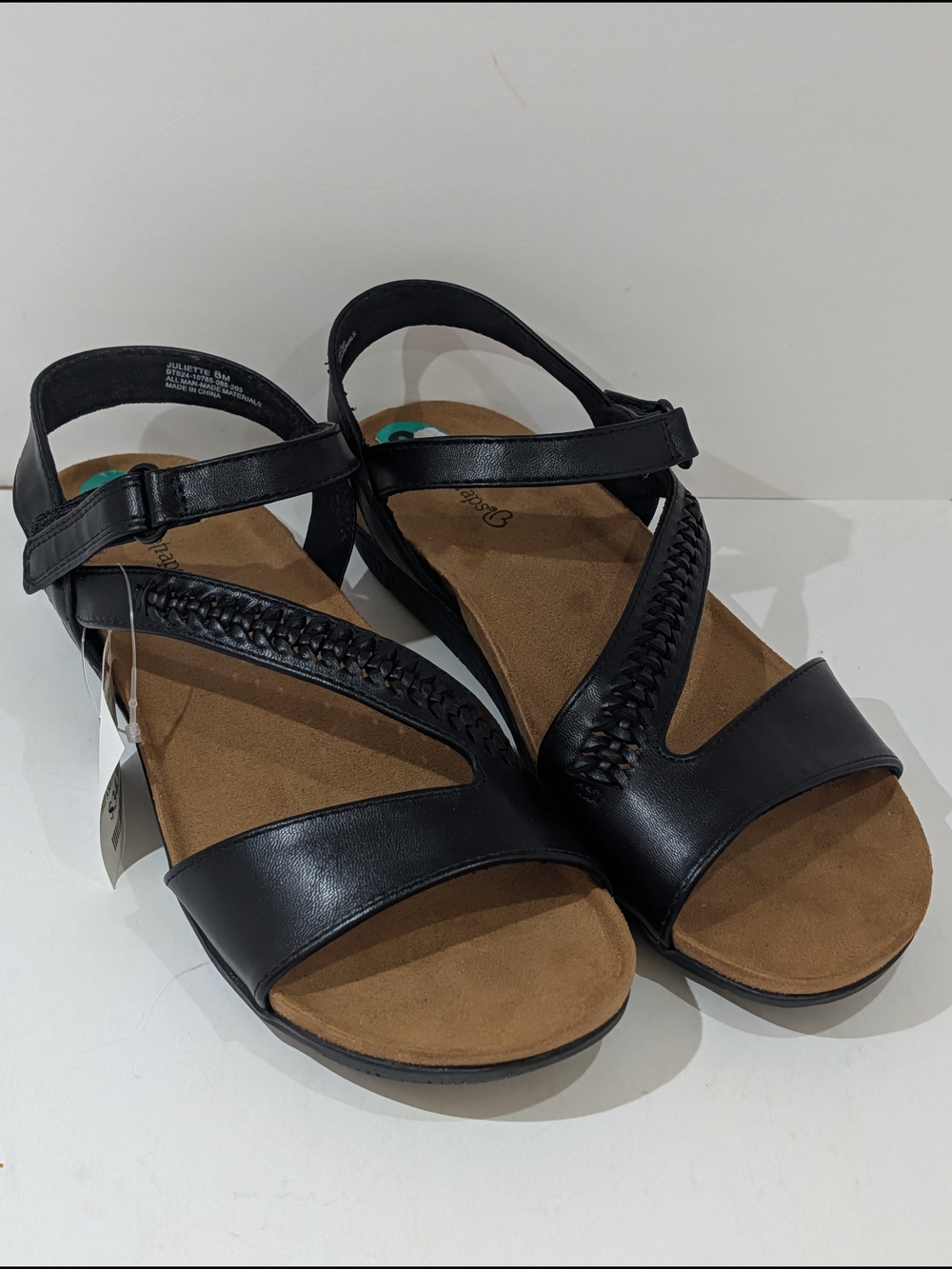 Baretraps Women's Black Adjustable Sandals Size 8